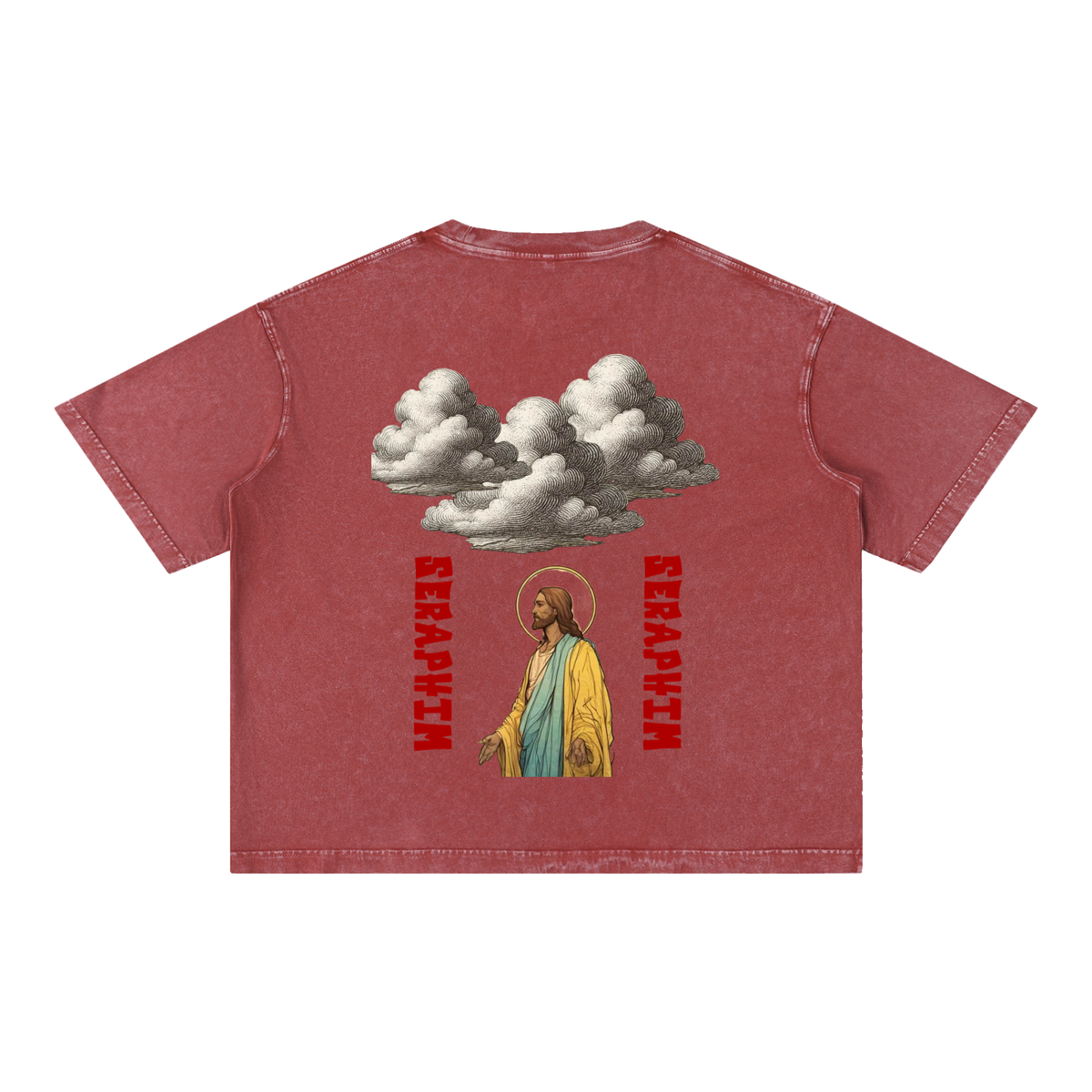 SERAPHIM Mineral Wash Boxy Cotton T-Shirt