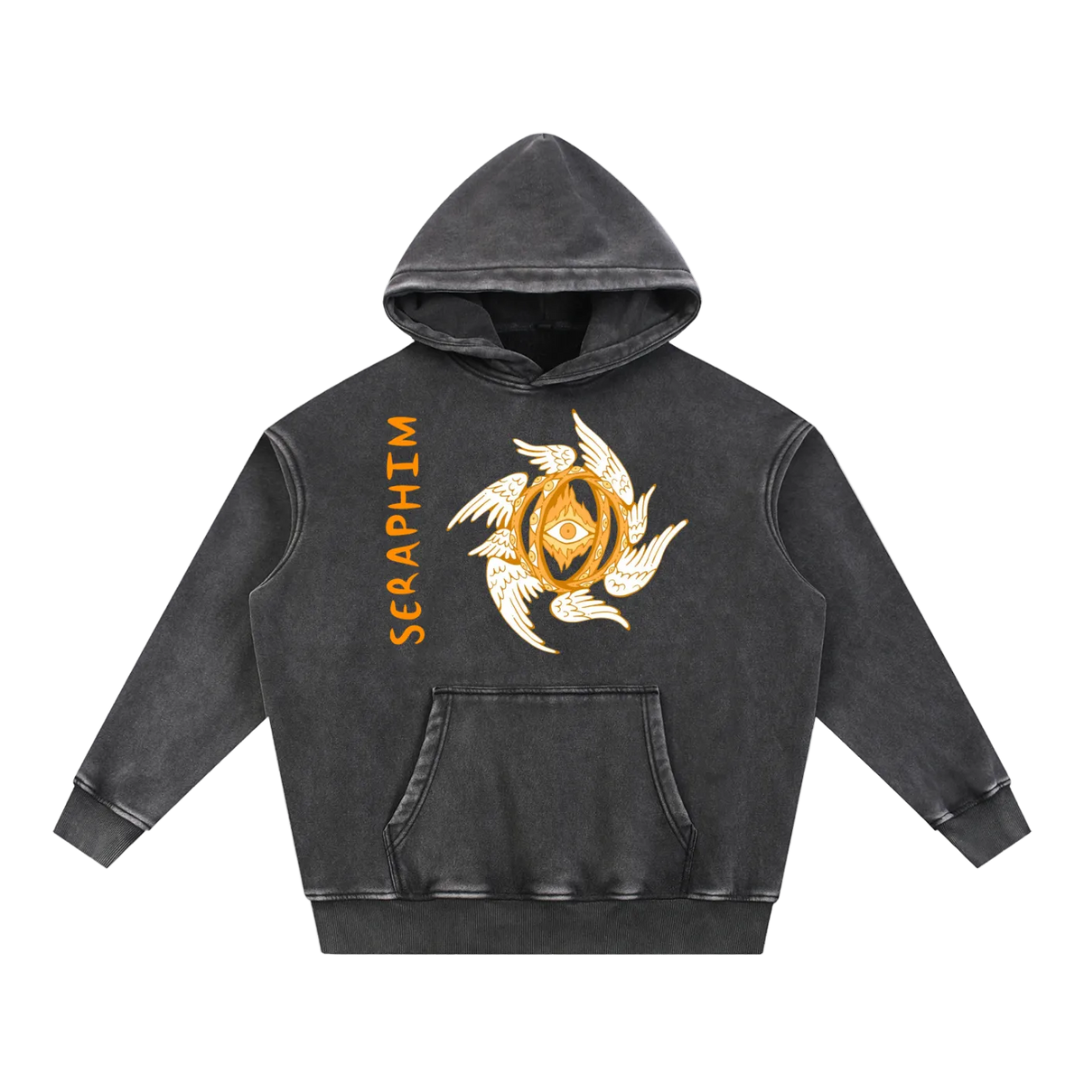 Sweet Lemonade Seraphim Snow Wash Fleece Oversize Hoodie