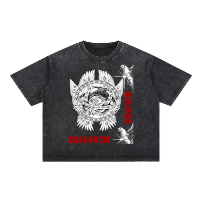 SERAPHIM Mineral Wash Boxy Cotton T-Shirt