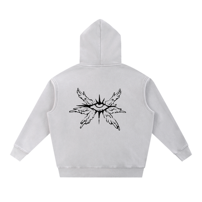 Sweet Lemonade Seraphim Snow Wash Fleece Oversize Hoodie