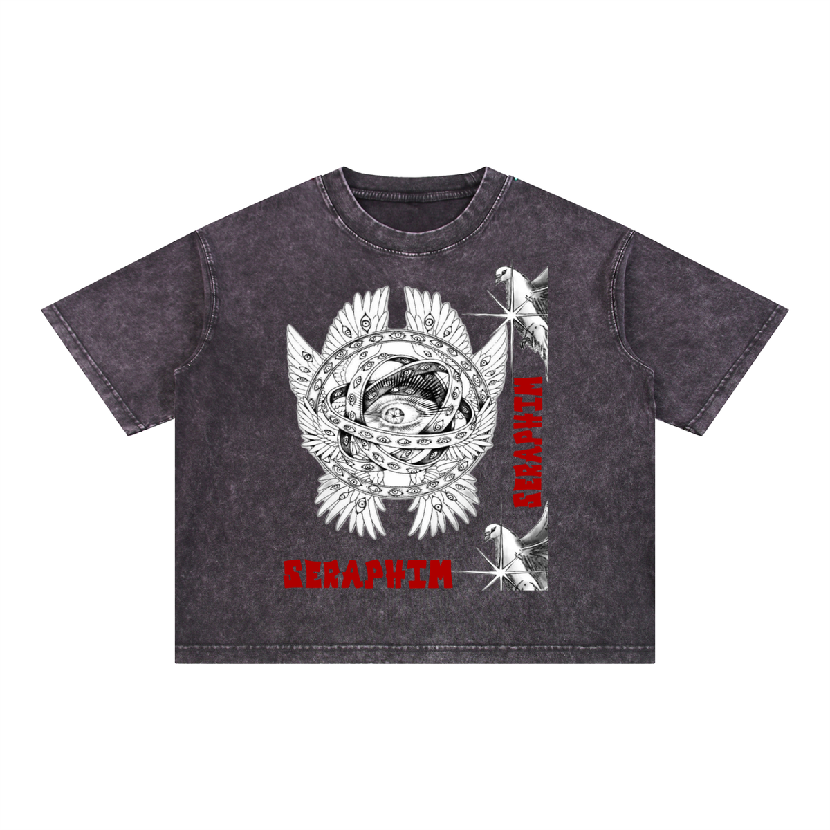 SERAPHIM Mineral Wash Boxy Cotton T-Shirt