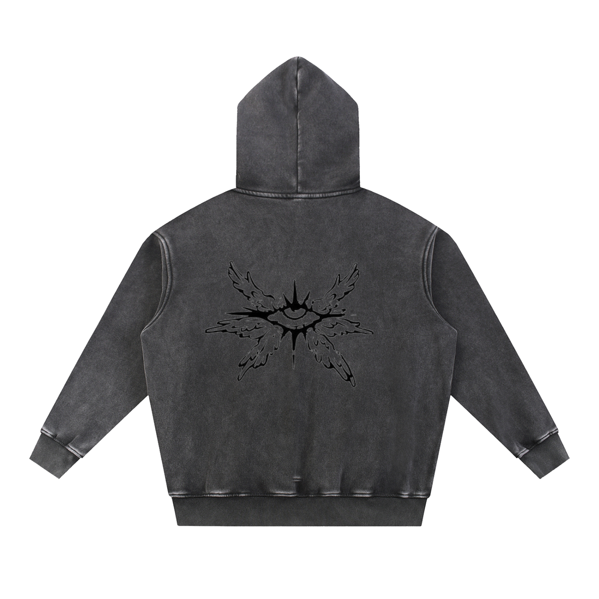 Sweet Lemonade Seraphim Snow Wash Fleece Oversize Hoodie