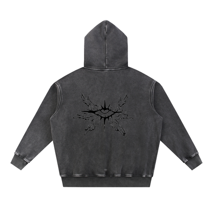 Sweet Lemonade Seraphim Snow Wash Fleece Oversize Hoodie