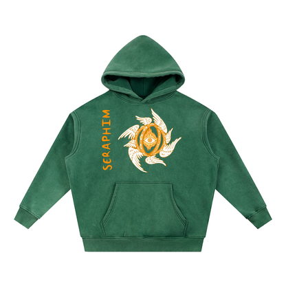 Sweet Lemonade Seraphim Snow Wash Fleece Oversize Hoodie
