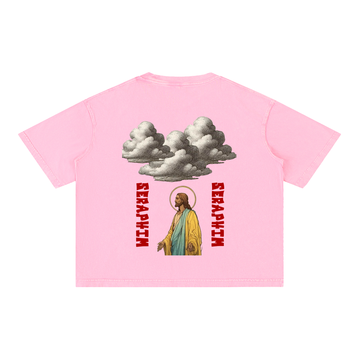 SERAPHIM Mineral Wash Boxy Cotton T-Shirt