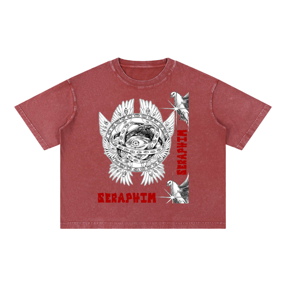 SERAPHIM Mineral Wash Boxy Cotton T-Shirt