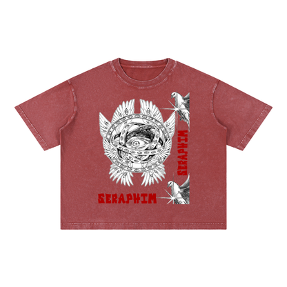 SERAPHIM Mineral Wash Boxy Cotton T-Shirt