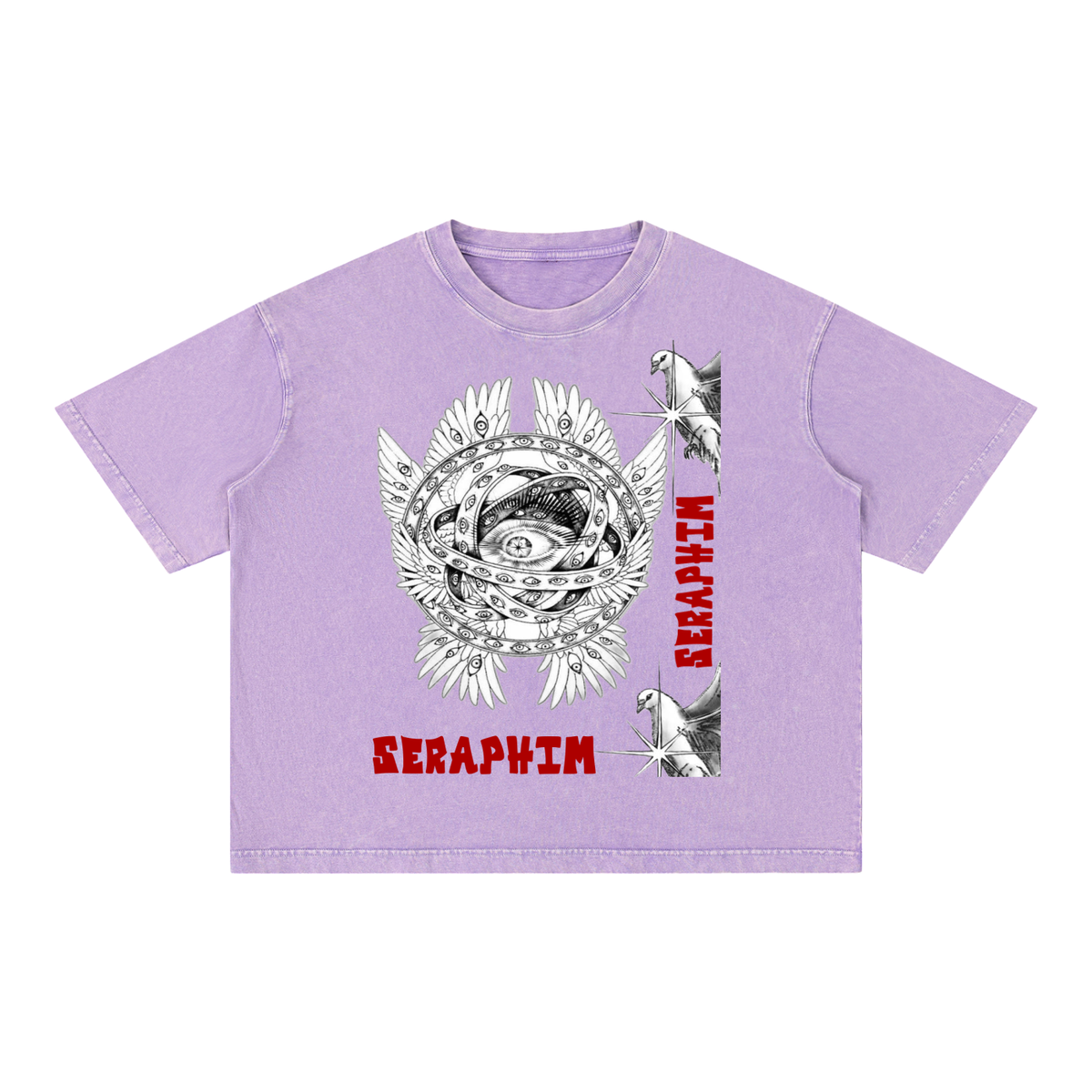 SERAPHIM Mineral Wash Boxy Cotton T-Shirt
