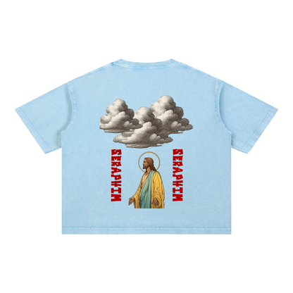 SERAPHIM Mineral Wash Boxy Cotton T-Shirt