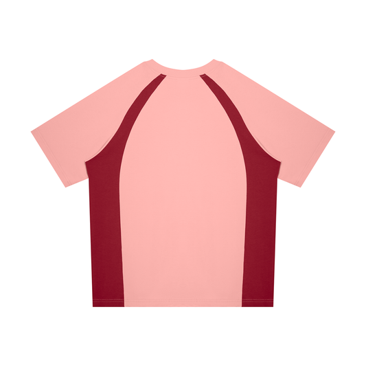 ICE CHERRY RED Unisex Raglan Color Block T-Shirt