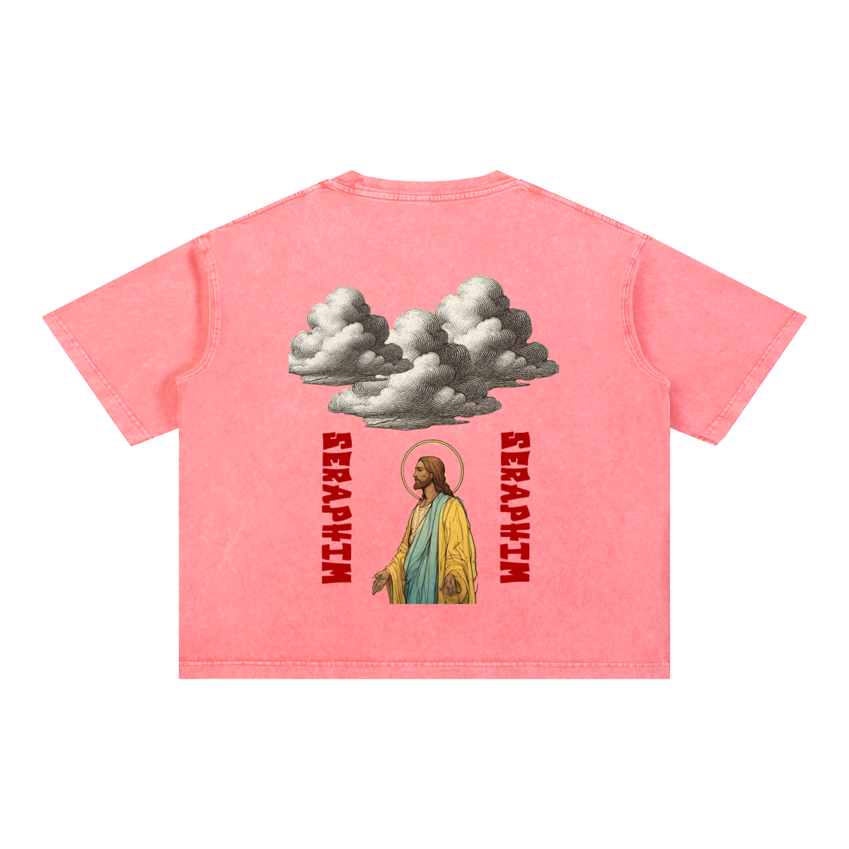 SERAPHIM Mineral Wash Boxy Cotton T-Shirt