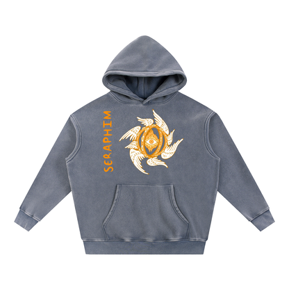 Sweet Lemonade Seraphim Snow Wash Fleece Oversize Hoodie