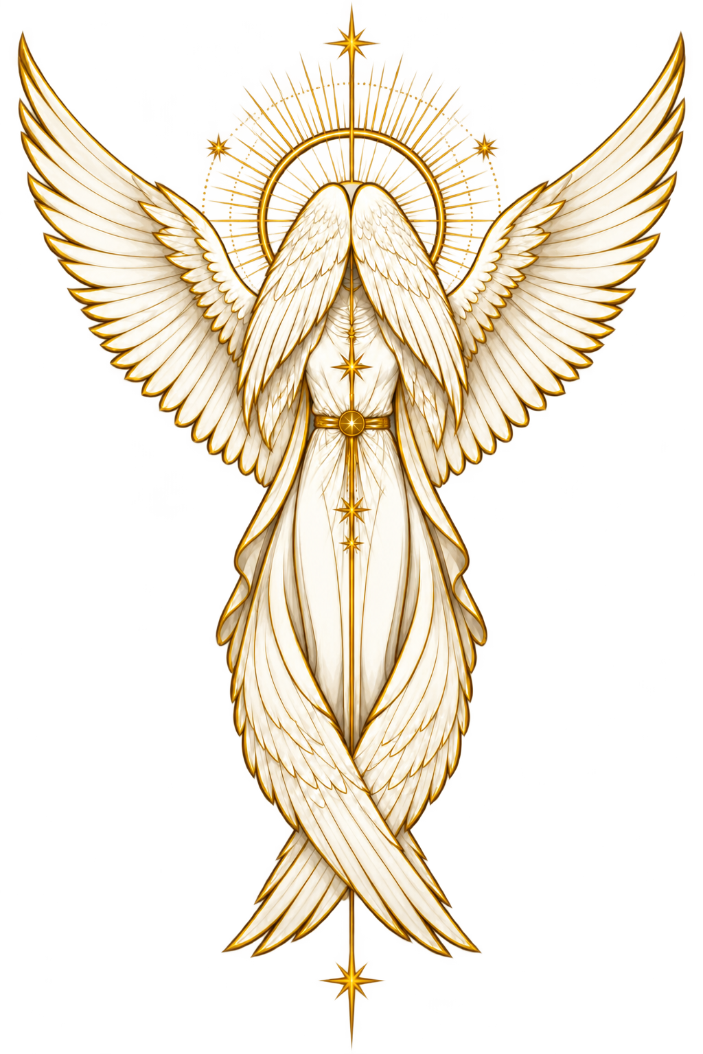 Seraphim angel with six wings