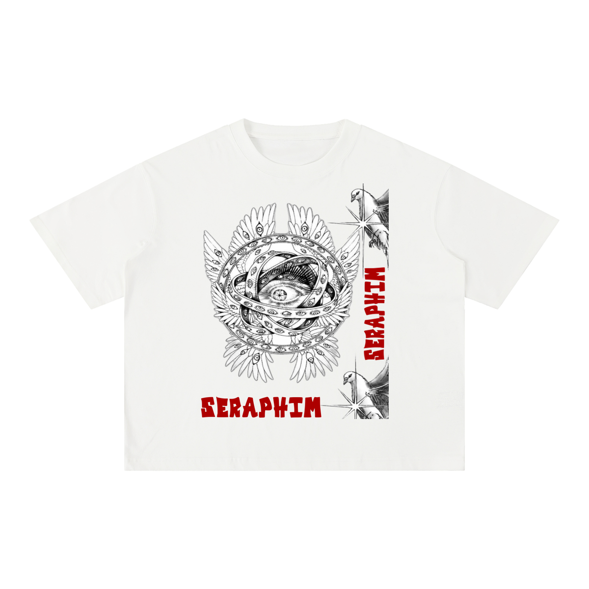 SERAPHIM Mineral Wash Boxy Cotton T-Shirt