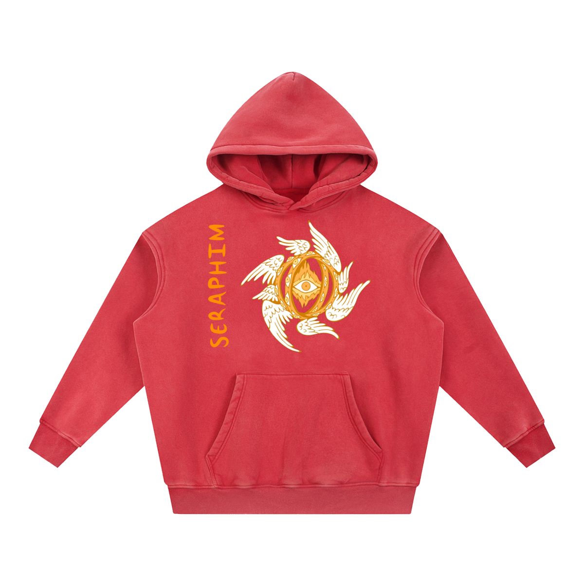 Sweet Lemonade Seraphim Snow Wash Fleece Oversize Hoodie