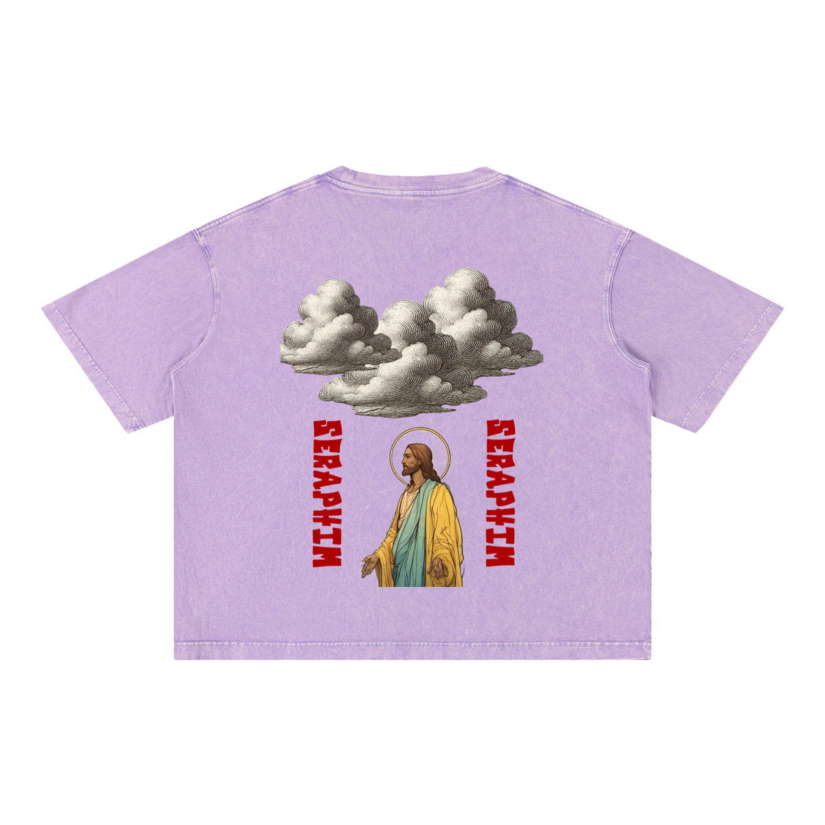 SERAPHIM Mineral Wash Boxy Cotton T-Shirt