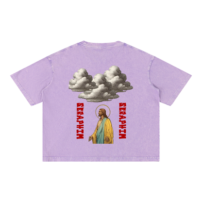 SERAPHIM Mineral Wash Boxy Cotton T-Shirt