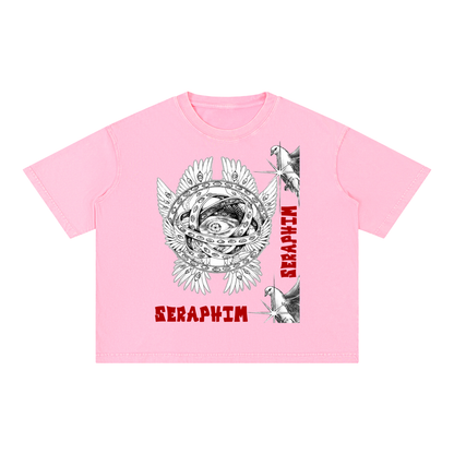 SERAPHIM Mineral Wash Boxy Cotton T-Shirt