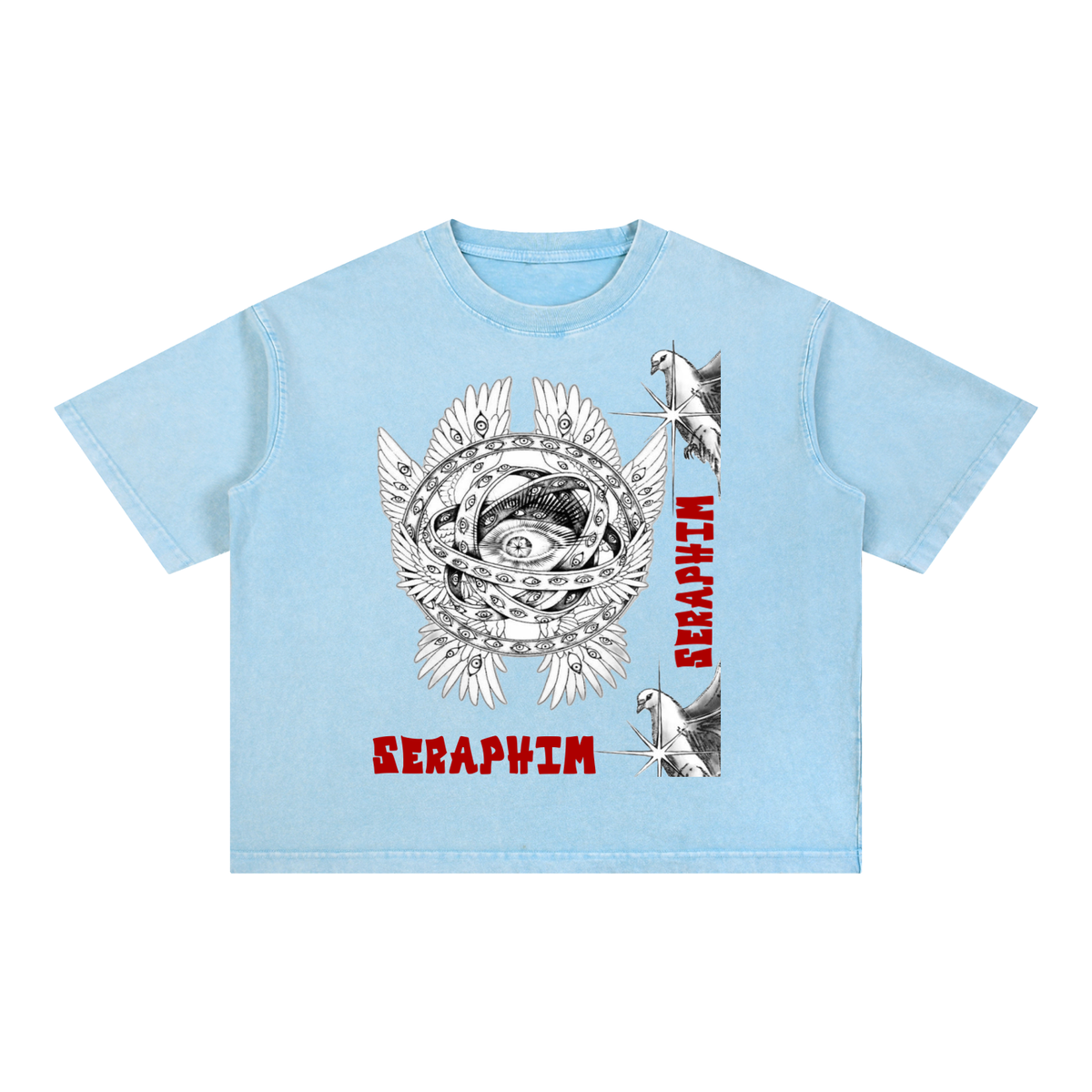 SERAPHIM Mineral Wash Boxy Cotton T-Shirt