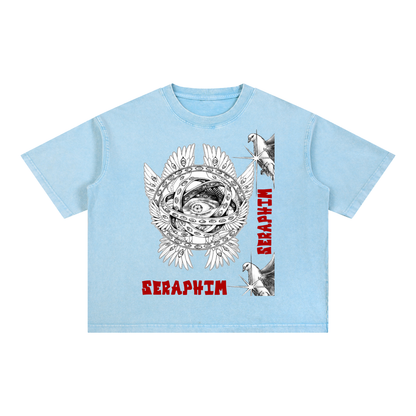 SERAPHIM Mineral Wash Boxy Cotton T-Shirt